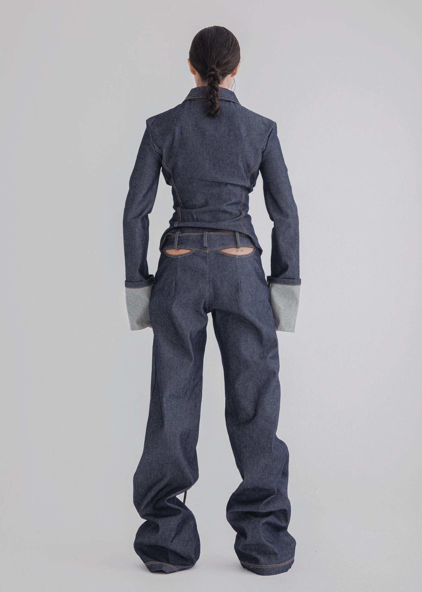 AC REVERSED DENIM CORSET JACKET